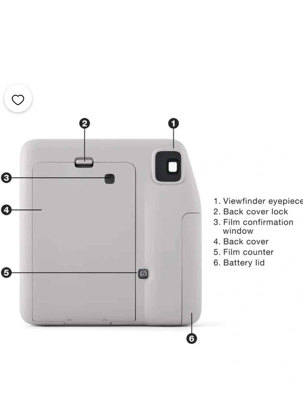 Fujifilm instax mini SE Instant Camera - Gray